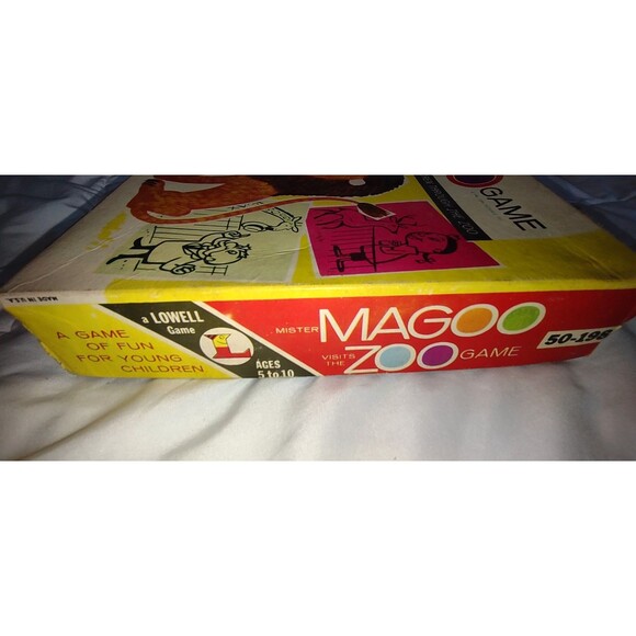 1961 RARE Vintage Mister Magoo Visits The Zoo Board Game Lowell UPA Pictures - Picture 8 of 11